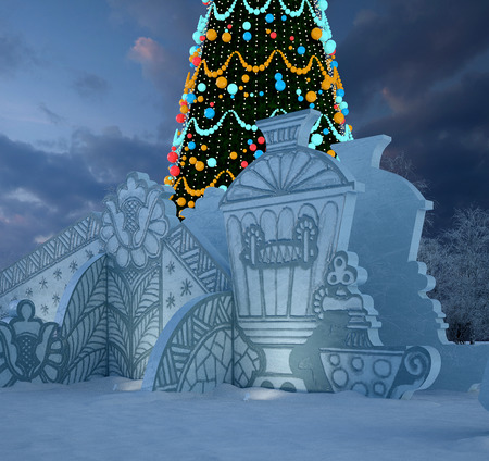 Красноярск готовится к Новому году: самая высокая ёлка